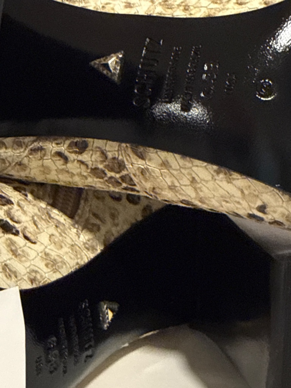 Schutz Raffaela Mid-Calf Snake-Print Leather Boots - Picture 9 of 16